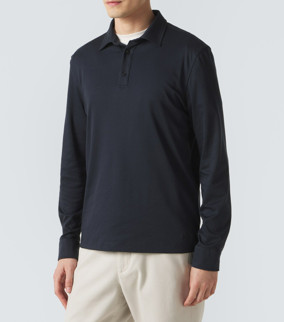 Agnona Cotton and silk polo shirt