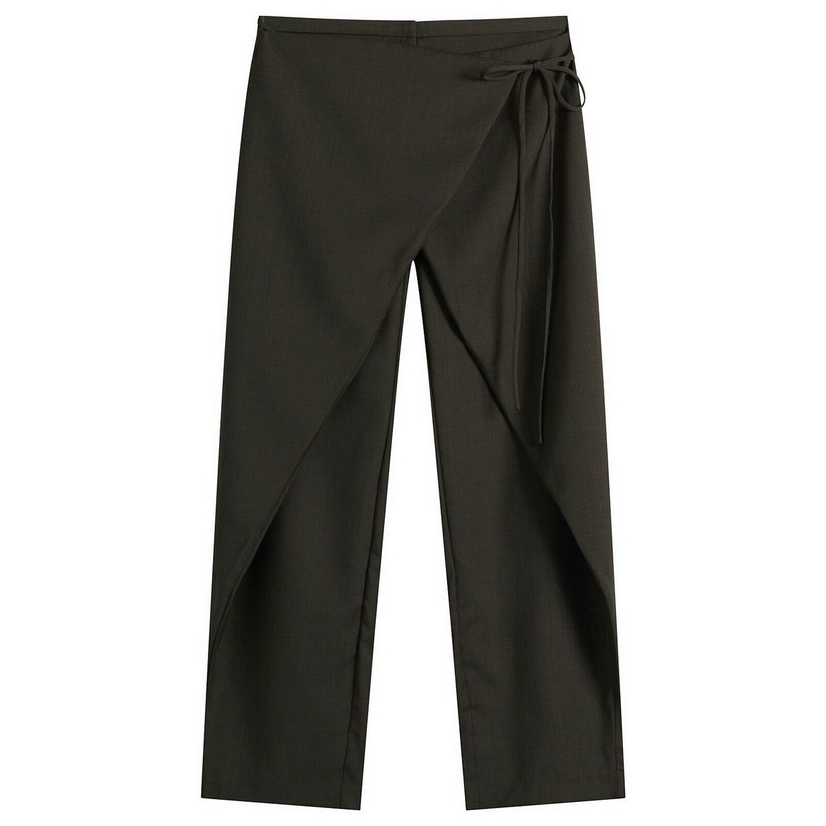 ST. Agni Women's Wrap Rouleau Pants in Umber