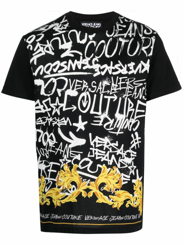 Photo: VERSACE JEANS COUTURE - Printed Cotton T-shirt