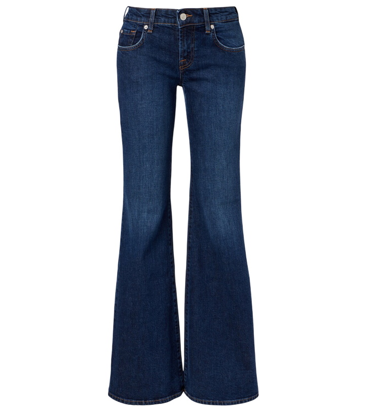 Photo: 7 For All Mankind Low-rise flared jeans