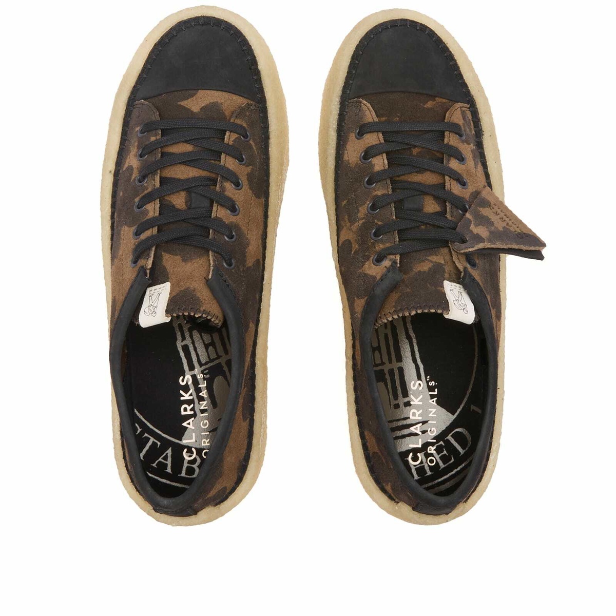 Clarks Originals Men's Caravan Low in Black/Khaki Floral Clarks