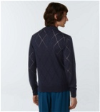 Dries Van Noten Embroidered wool polo sweater