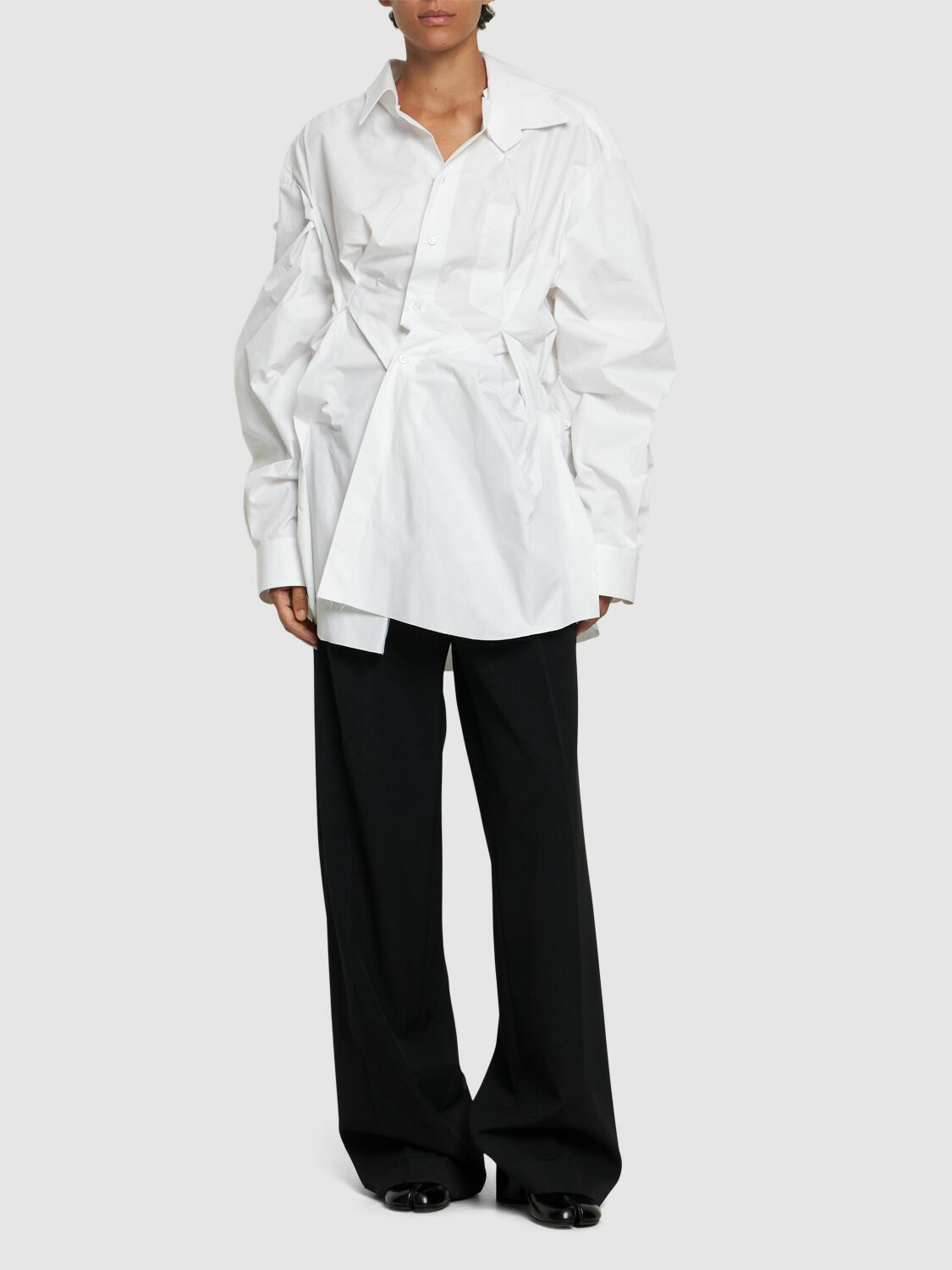MAISON MARGIELA Crinkled Cotton Poplin Shirt Maison Margiela
