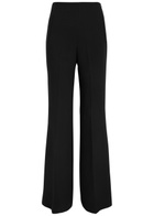 Roland Mouret Wide-leg Stretch-cady Trousers Black