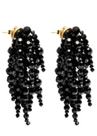 Simone Rocha Cascading Chandelier Beaded Drop Earrings - Black - One Size