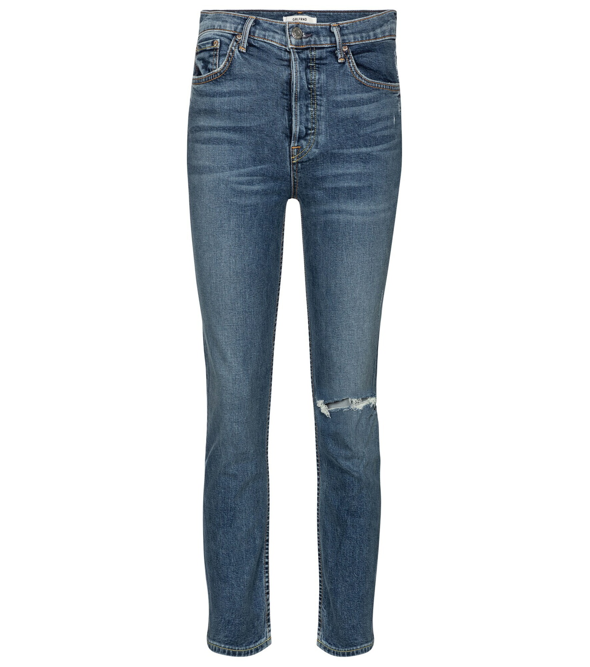 GRLFRND - Reed high-rise cropped skinny jeans