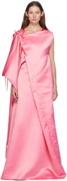 MARIE ADAM-LEENAERDT Pink Kaftan Maxi Dress