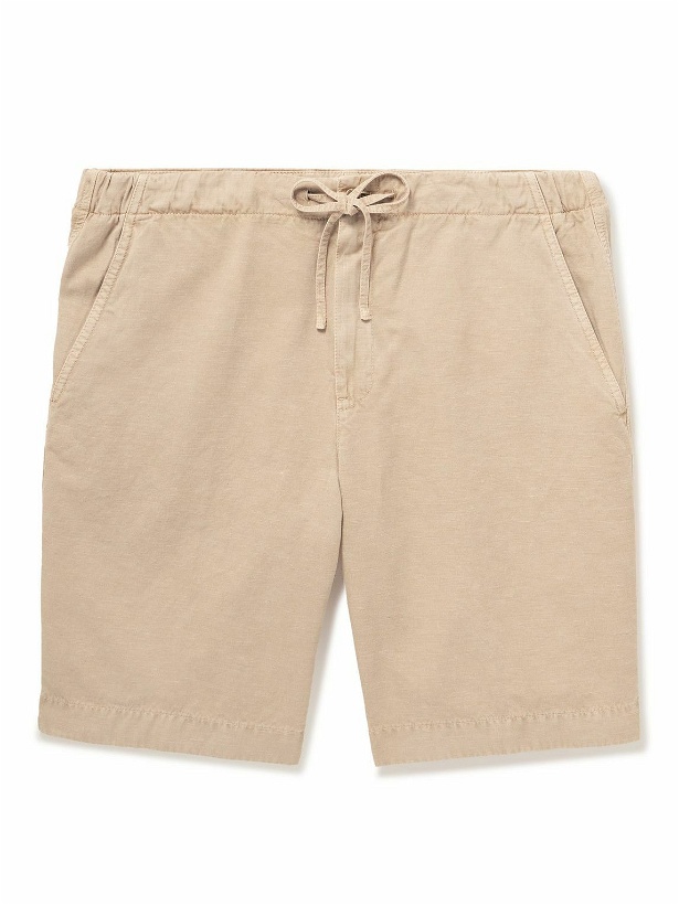 Photo: Loro Piana - Straight-Leg Cotton-Blend Bermuda Shorts - Neutrals
