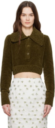 Cecilie Bahnsen Khaki Calla Sweater