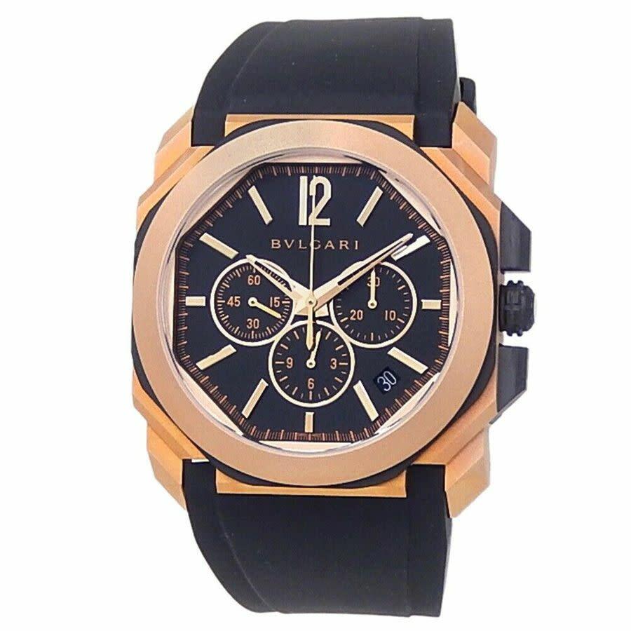 Bvlgari Octo L'Originale Chronograph Automatic Black Dial Mens Watch 103204
