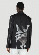 Y/Project x Jean Paul Gaultier  - Trompe L'Oeil Janty Blazer in Black