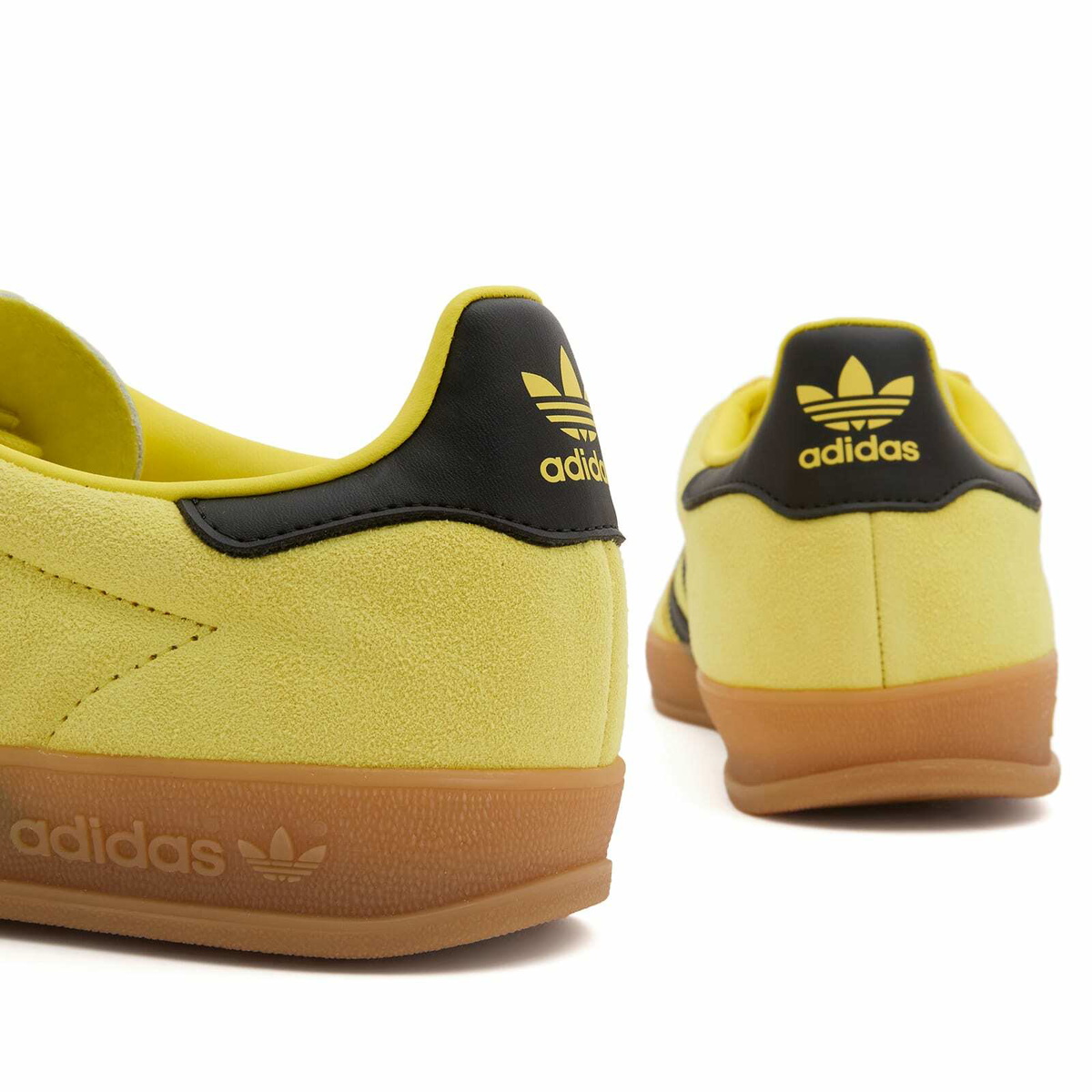 Adidas Gazelle Indoor in Shock Yellow/Black/Gold Metallic