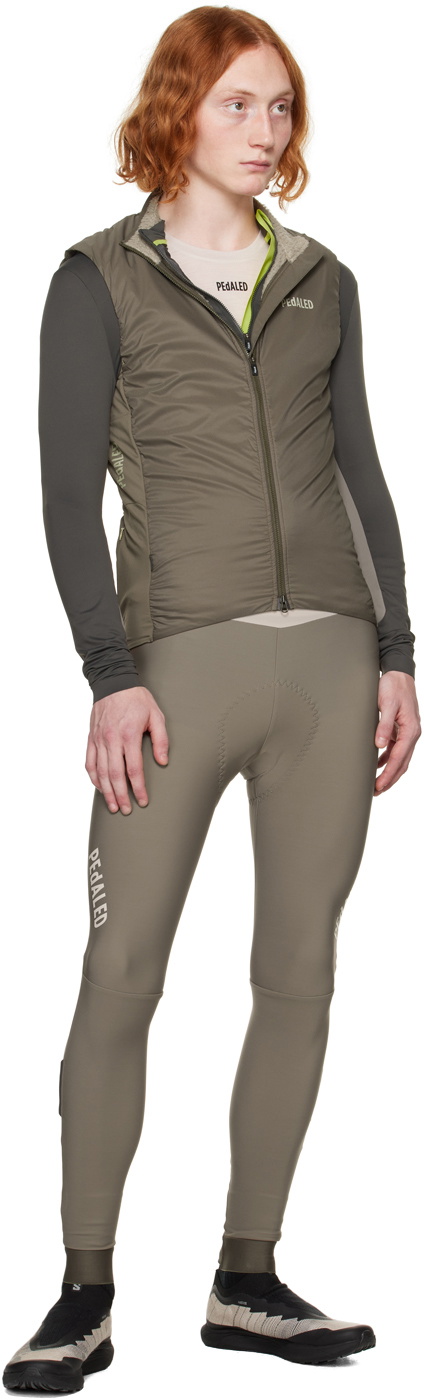PEdALED Khaki Packable Vest