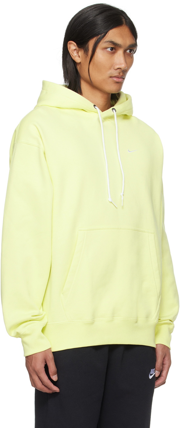 yellow nike swoosh hoodie