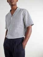 Orlebar Brown - Maitan Printed Linen Shirt - Blue