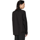 Comme des Garcons Homme Plus Black Cotton Layered Shirt