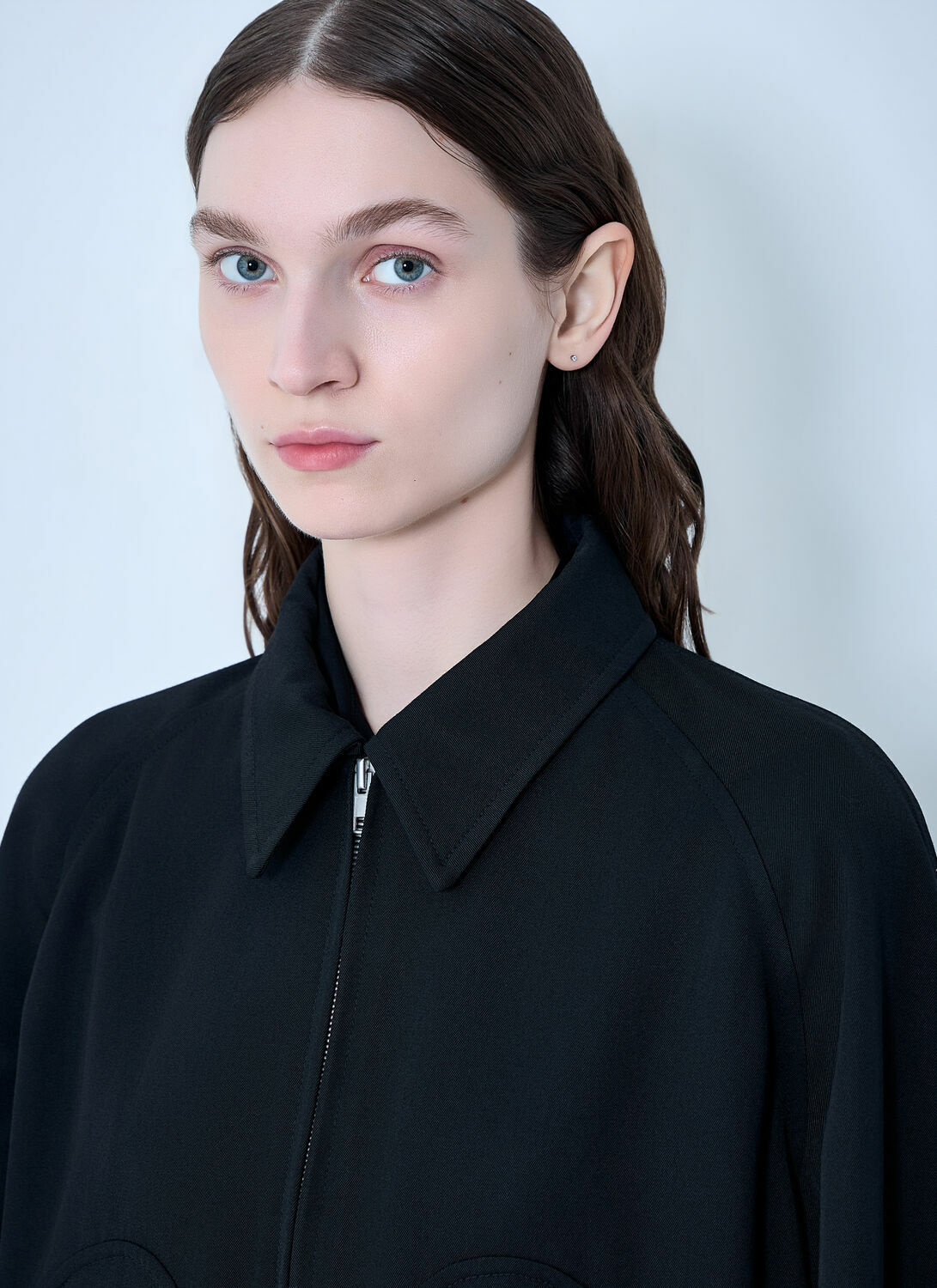 Maison Margiela Zip-Front Wool-Blend Jacket Maison Margiela