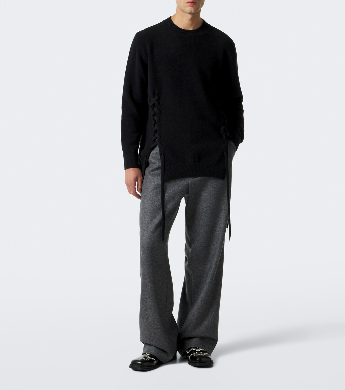 Simone Rocha Braided wool-blend sweater