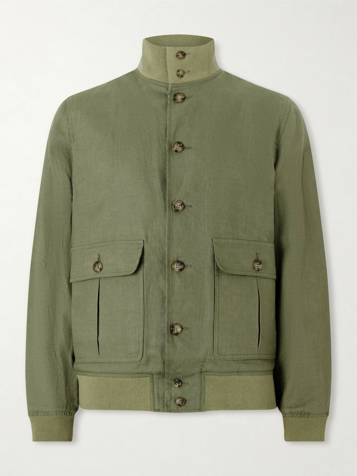 Valstar - Valstarino Linen Bomber Jacket - Green