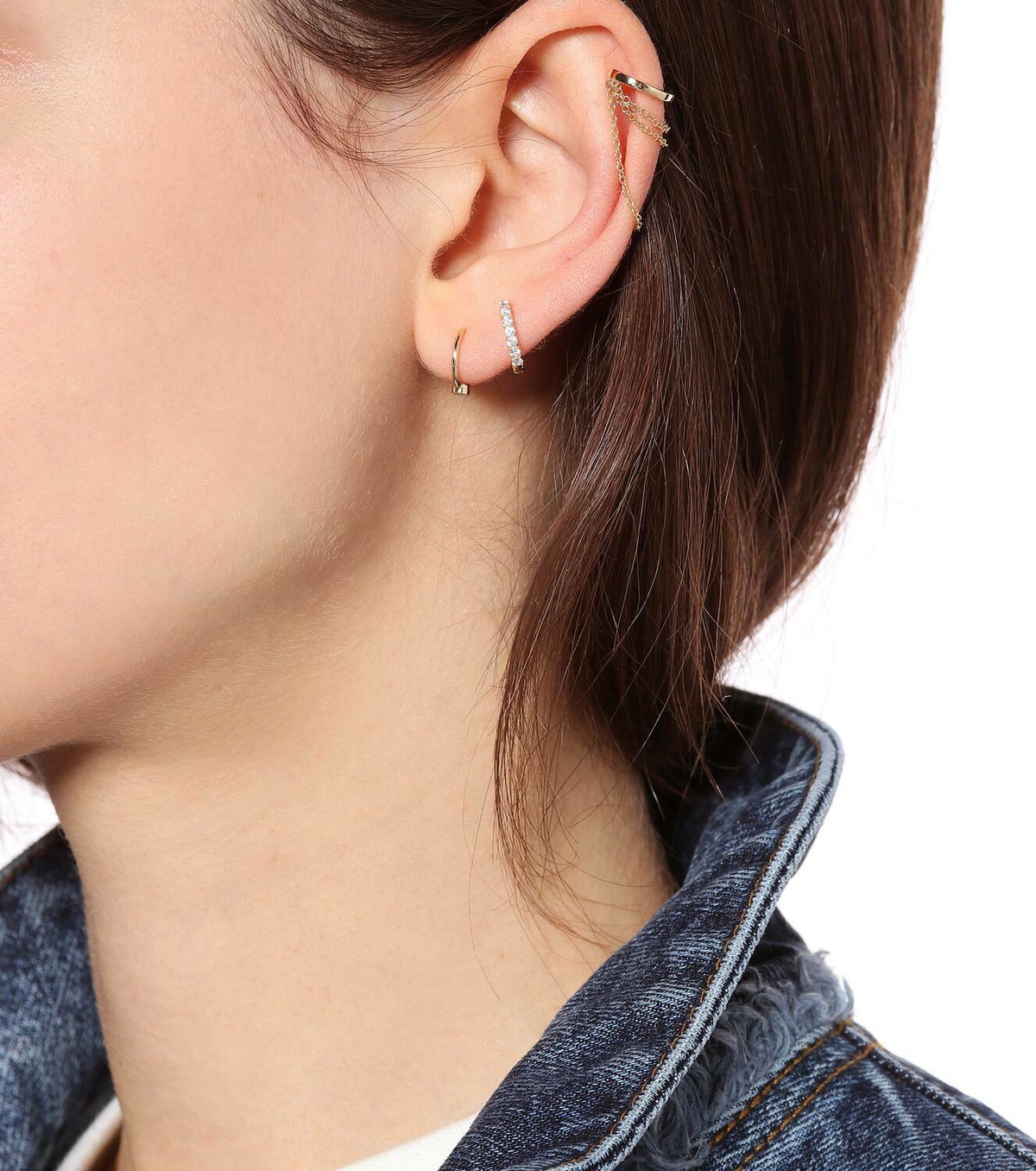 Maria Tash Sticker Maria Tash 18kt yellow gold single earring with diamond Maria Tash