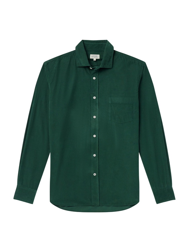 Photo: Hartford - Paul Cotton-Corduroy Shirt - Green