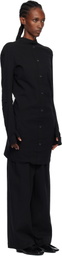 ISSEY MIYAKE Black 'Like Torso Like Shirt' Minidress