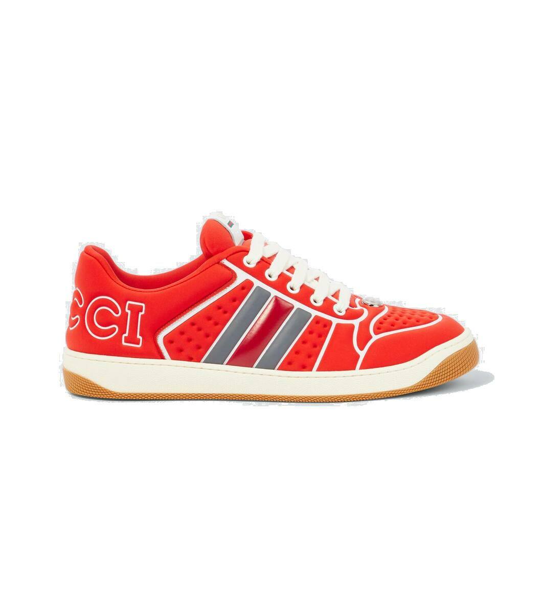 【関税＆送料込み】Gucci Double Screener Sneakers Gucci Men's Double Screener Canvas Low-Top Sneakers | Neiman