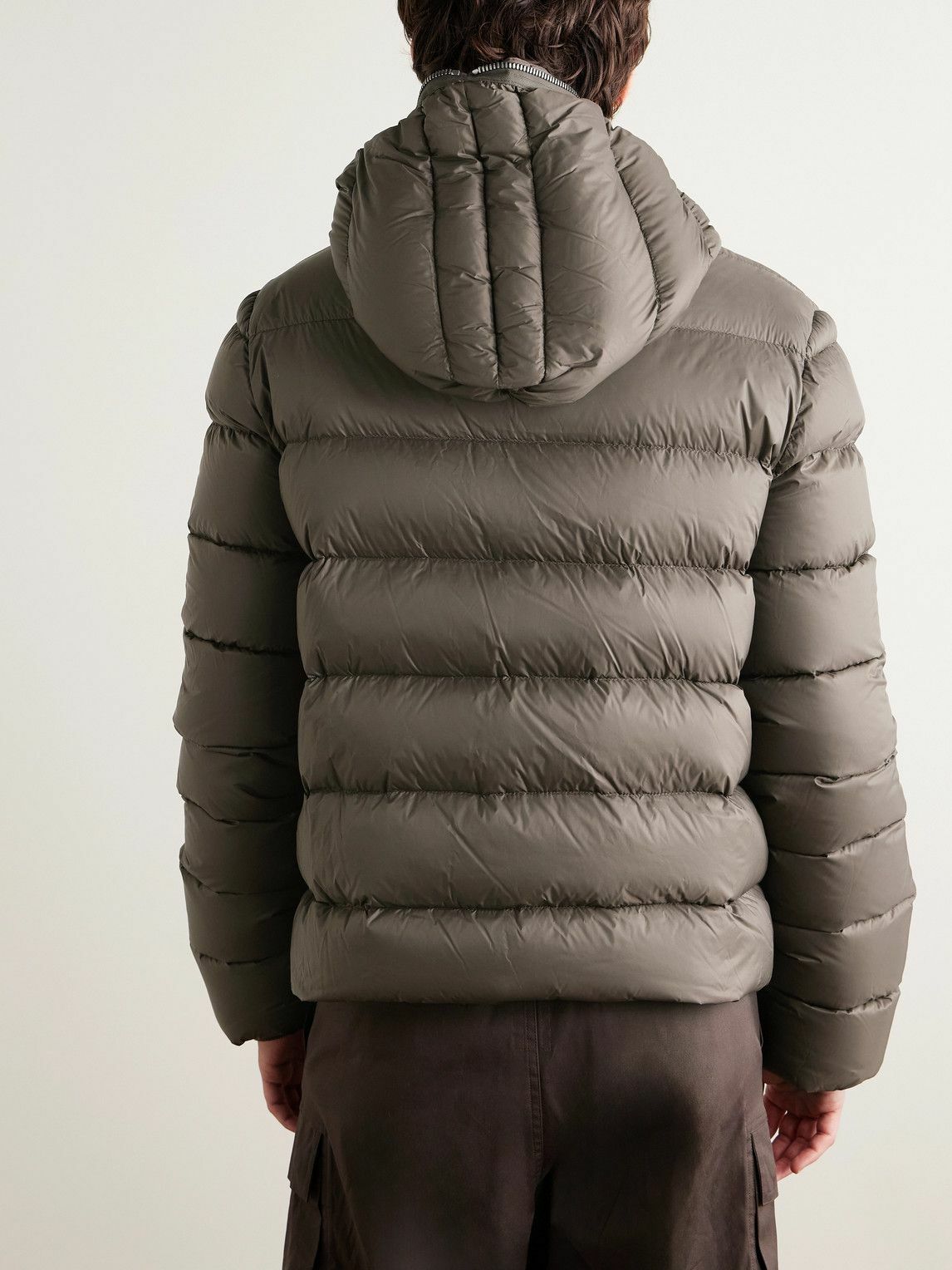 Rick Owens - Slim-Fit Quilted Shell Down Hooded Jacket - Brown