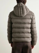 Rick Owens - Slim-Fit Quilted Shell Down Hooded Jacket - Brown