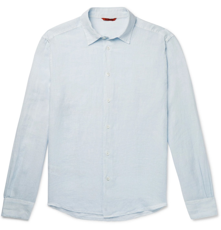 Photo: BARENA - Slim-Fit Linen Shirt - Blue