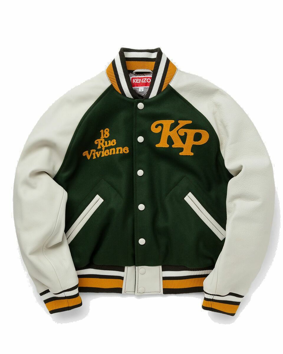 Photo: Kenzo Kenzo X Verdy Collection Varsity Jacket Green/White - Mens - College Jackets