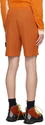 Stone Island Orange Garment-Dyed Shorts