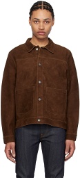 Nudie Jeans Brown Dante Leather Jacket