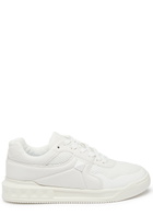 Valentino One Stud Quilted Leather Sneakers White