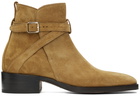 TOM FORD Tan Suede Rochester Boots