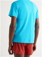 NIKE RUNNING - Trail Logo-Print Dri-FIT Cotton-Blend Jersey T-Shirt - Blue - M