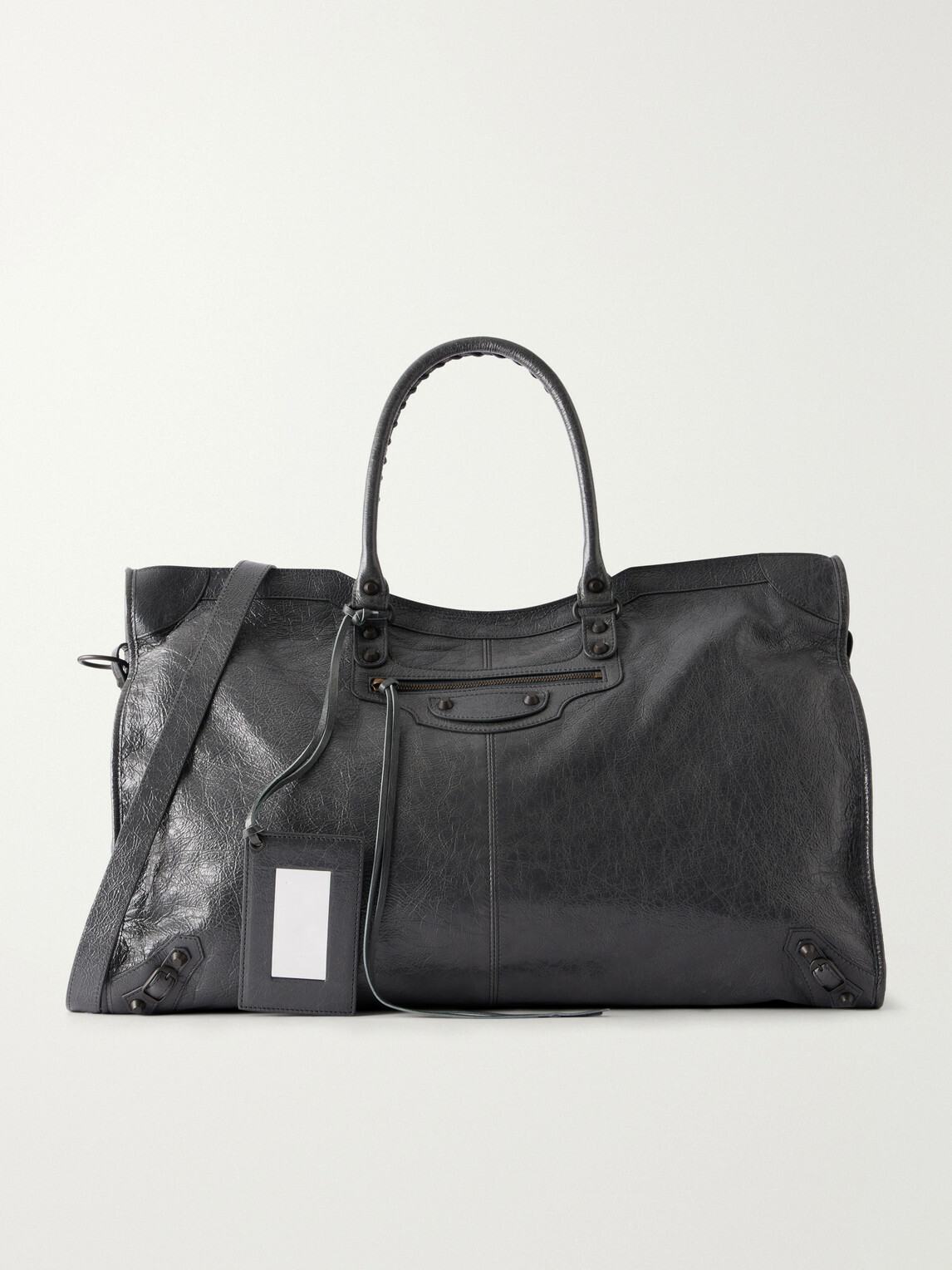 Balenciaga - Le City Travel Arena Textured-Leather Tote Bag