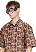 LOEWE Khaki Rectangular Sunglasses