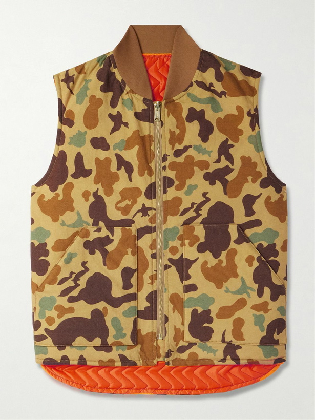 Photo: Beams Plus - Reversible Camouflage-Print Padded Shell Gilet - Neutrals