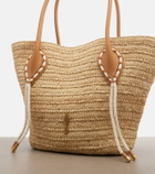 Christian Louboutin Venus raffia tote bag