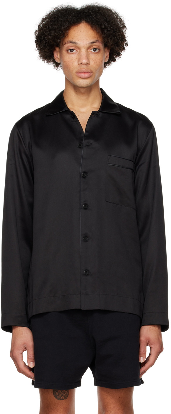 CDLP Black Home Pyjama Shirt