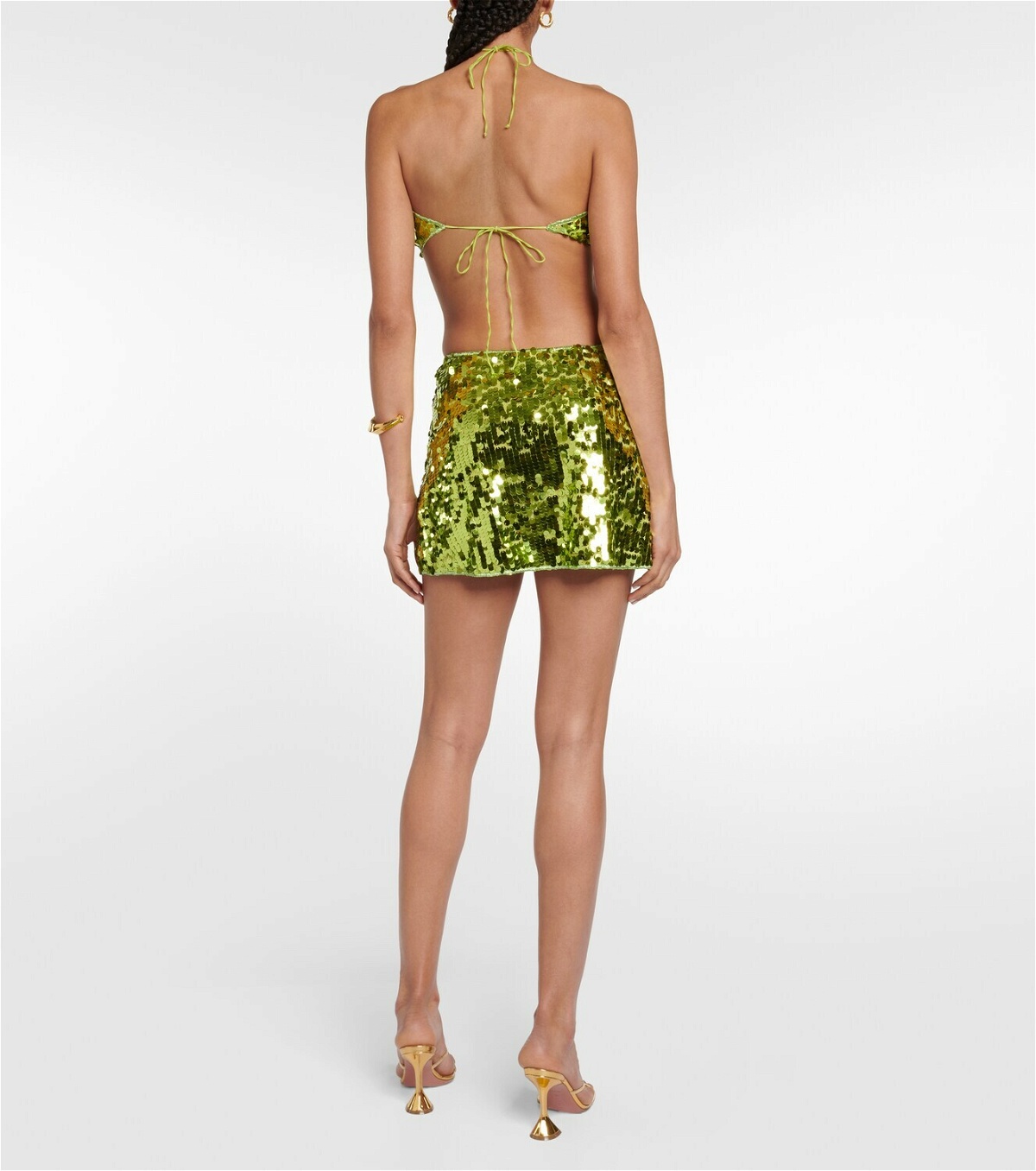 Oséree Sequin-embellished miniskirt