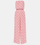Melissa Odabash Naomi floral cotton jumpsuit