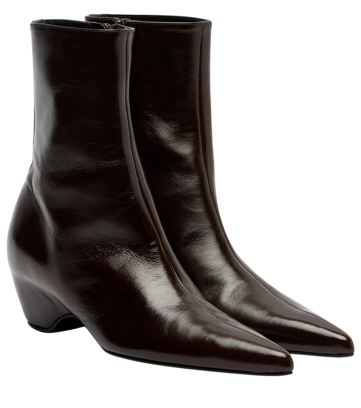 Photo: Khaite Sybil leather ankle boots