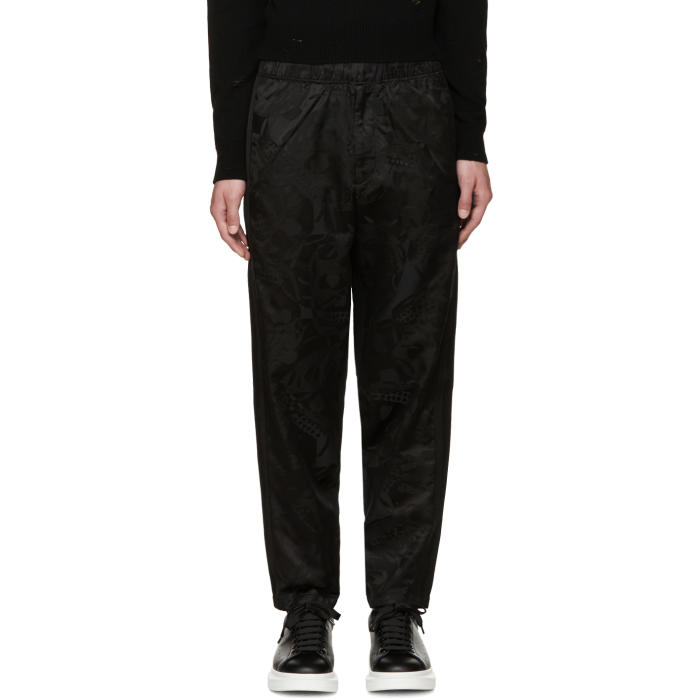 Photo: Alexander McQueen Black Camo Skull Lounge Pants