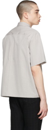 AURALEE Grey Ripstop Half Sleeve Shirt