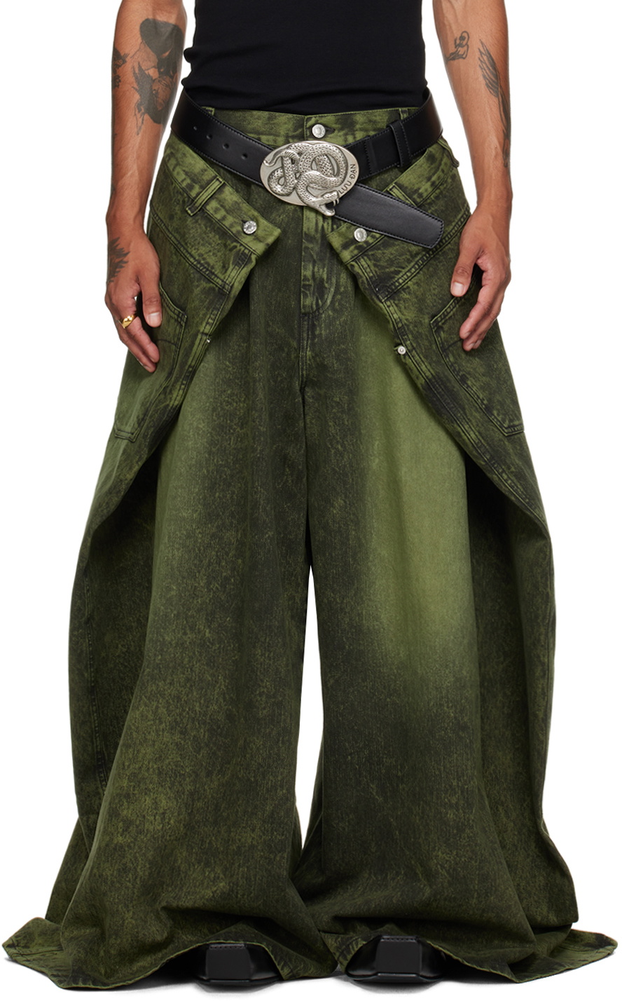 【U LAN】-3 kg Maxi Wide Denim Pants Teresa Wide Leg Jeans In Plus Size With 1 1/2