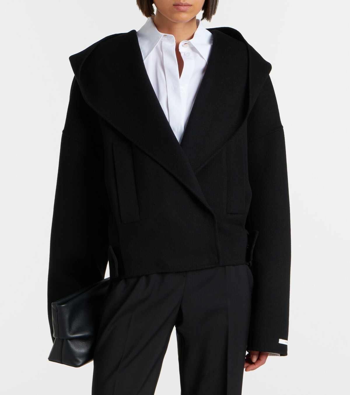 Sportmax Double-breasted wool jacket