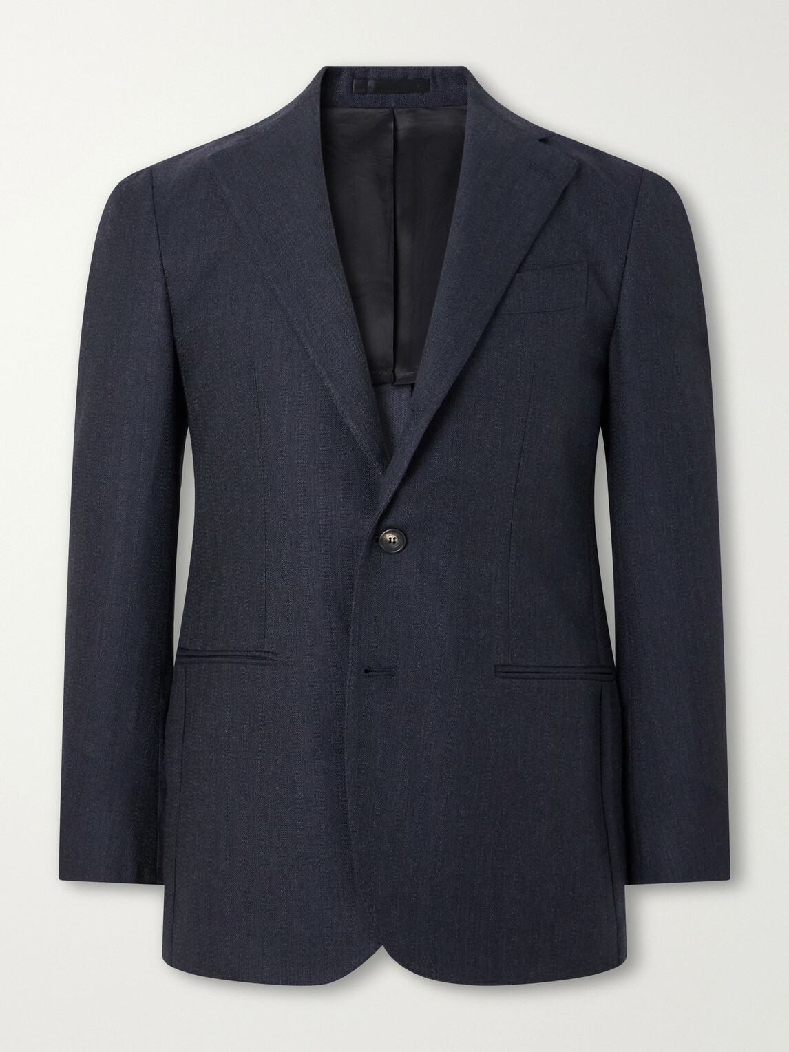 J. Mueser - Waverly Wool-Twill Suit Jacket - Blue