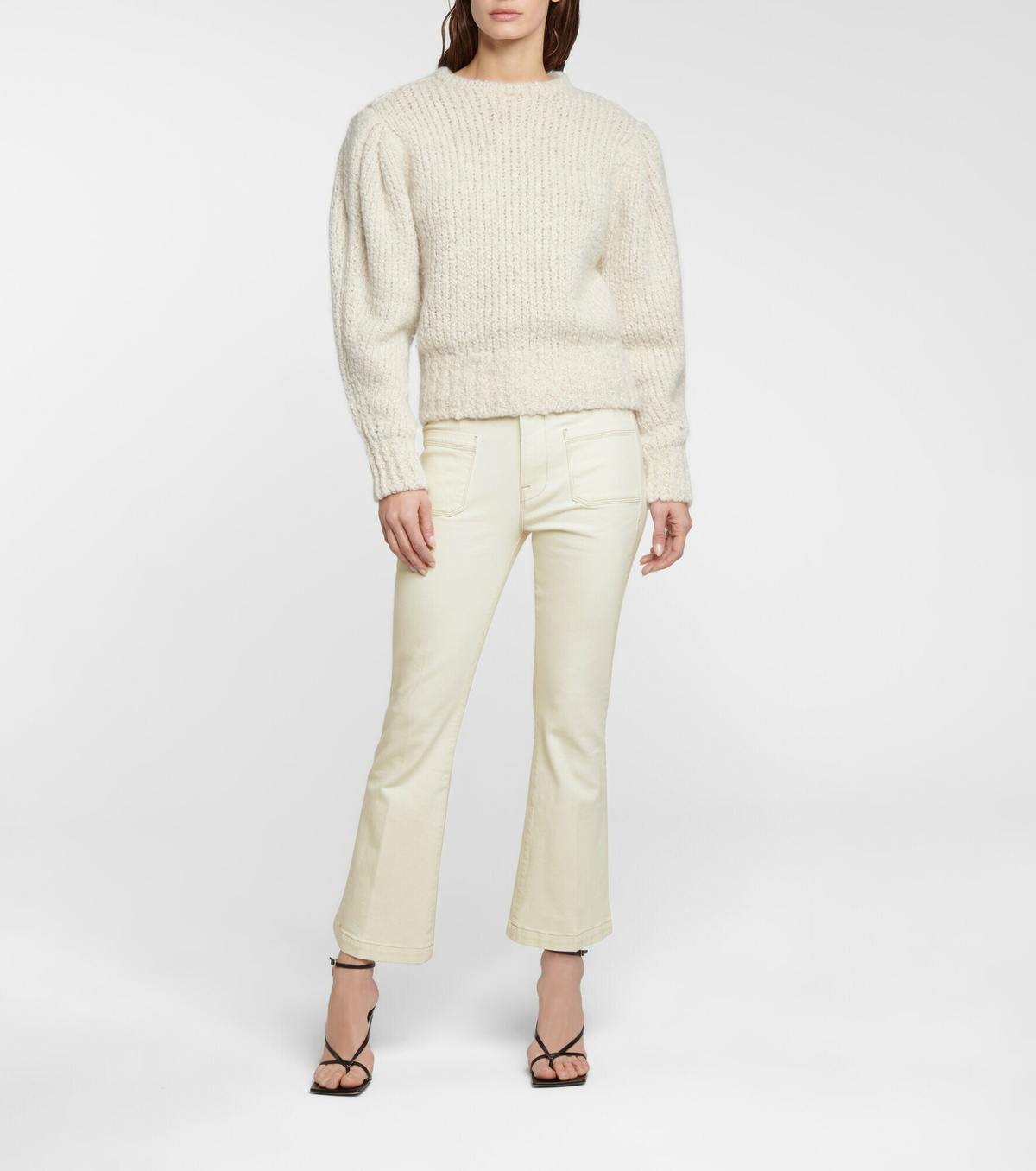 Frame Le Bardot cropped flared jeans Frame Denim